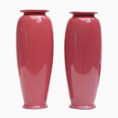 Christopher Dresser A Pair of Rose Glazed Christopher Dresser Vases by Ault Pottery 1890s - 738188