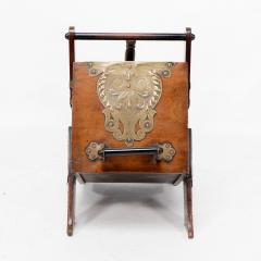 Christopher Dresser Dr C Dresser An Aesthetic Movement Walnut Coal Box with Stylized Brass Panels - 4187786