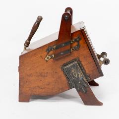 Christopher Dresser Dr C Dresser An Aesthetic Movement Walnut Coal Box with Stylized Brass Panels - 4187788