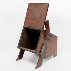 Christopher Dresser Dr C Dresser An Aesthetic Movement Walnut Coal Box with Stylized Brass Panels - 4187790