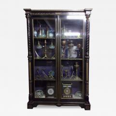Christopher Dresser Dr C Dresser Attr Aesthetic Movement Incised Gilded Ebonized Display Cabinet - 4234485
