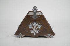 Christopher Dresser Dr C Dresser Attri Aesthetic Movement Walnut Coal Scuttle with Stylized Mounts - 4188640
