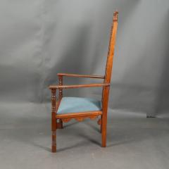 Christopher Dresser Dr C Dresser attributed A Moorish style walnut armchair - 4192953