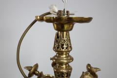 Christopher Dresser Dr Christopher Dresser manner An Aesthetic Movement brass five arm chandelier - 4182866