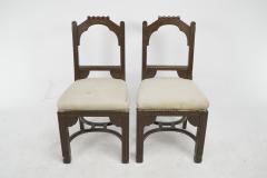 Christopher Dresser R Boyd in the style of Dr C Dresser A pair of oak side chairs - 4193242