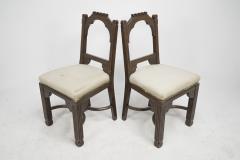 Christopher Dresser R Boyd in the style of Dr C Dresser A pair of oak side chairs - 4193245