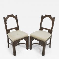 Christopher Dresser R Boyd in the style of Dr C Dresser A pair of oak side chairs - 4234458