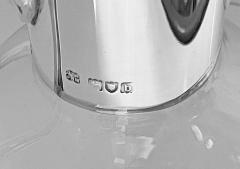 Christopher Dresser Silver Glass Claret Jug London 1897 Heath and Middleton - 2022079