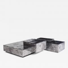 Christopher Gentner Landscape Steel and Pewter Coffee Table by Designer Christopher Gentner - 533702