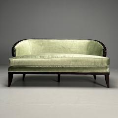 Christopher Guy Christopher Guy Contemporary Modern Sofa Mint Green Velvet Black Wood - 3483055