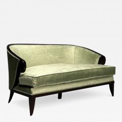 Christopher Guy Christopher Guy Contemporary Modern Sofa Mint Green Velvet Black Wood - 3487683