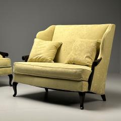 Christopher Guy Christopher Guy Contemporary Sofas Celadon Velvet Mahogany USA 2010s - 3540048