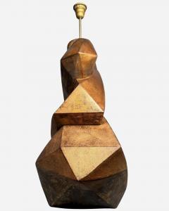 Christopher Guy Large carved wooden lamp base Ed Christopher Guy Java Indonesia circa 2000 - 4417406