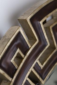 Christopher Guy Round mirror with double Greek key frame Christopher Guy Singapore circa 1990 - 4224039