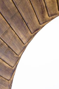 Christopher Guy Round mirror with pleated wooden frame Ed Christopher Guy Singapore circa 2018 - 4362551