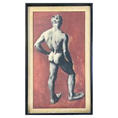 Christopher Lee Clark Christopher Clark American b 1903 Black and Red Nude - 3664637