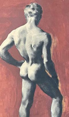 Christopher Lee Clark Christopher Clark American b 1903 Black and Red Nude - 3664639