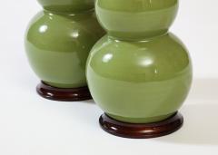 Christopher Spitzmiller Pair of Three Ball Medium Ceramic Lamps - 2832027