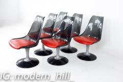Chromcraft Mid Century Smoked Lucite Dining Chairs Set of 6 - 2355934