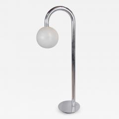 Chrome Arc and Frosted Shade Floor Lamp - 2965165
