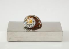 Chrome Box with Nautilus Shell - 1831131
