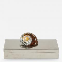 Chrome Box with Nautilus Shell - 1832929