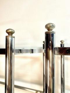 Chrome Brass Etegere in the style of Maison Jansen - 3960178