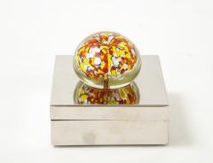 Chrome Murano Keepsake Box - 2132361