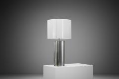 Chrome Plated Geometric Table Lamp Europe Mid 20th Century - 4309475