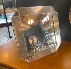 Chrome Plated Vanity Square Table Mirror circa 1970s - 1211274
