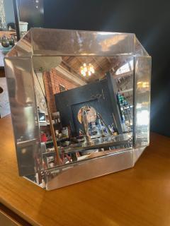 Chrome Plated Vanity Square Table Mirror circa 1970s - 1211277
