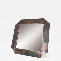 Chrome Plated Vanity Square Table Mirror circa 1970s - 1211948