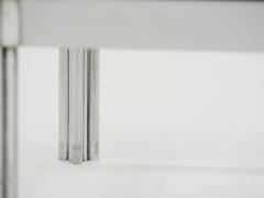 Chrome aluminium George Ciancimino square coffee table 1975 - 1081962