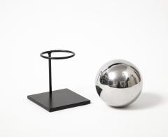 Chrome and Lacquered Metal Minimalist Sculpture - 4047466