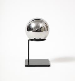Chrome and Lacquered Metal Minimalist Sculpture - 4047471