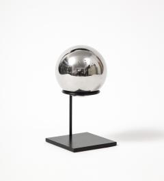 Chrome and Lacquered Metal Minimalist Sculpture - 4047472