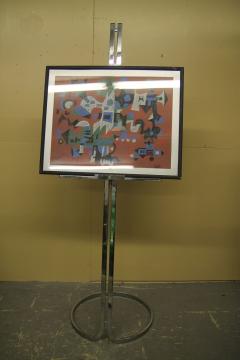 Chrome art easel produced in Italy in the 1970s - 2762846