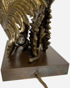 Chrystiane Charles Fern lighting sculpture by Chrystiane Charles Maison Charles France circa 1972 - 4384086