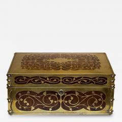 Cigar Humidor with Brass Inlaid England 19th Century - 147037