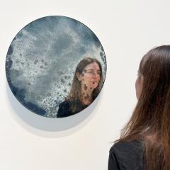 Cimone Kind Berman Copper Flashing Moon Mirror - 4352368