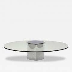 Cini Boeri Lunario Table by Cini Boeri for Gavina Stainless Steel Glass - 96380