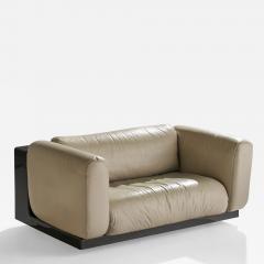 Cini Boeri Sofa with ABS Plastic and Leather Italy 1970s - 4771075