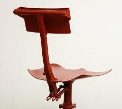 Cinnabar Red Industrial Chair - 872823