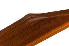 Cintro Contemporary Mid Century American Style Walnut Armchairs with Saddle Ta - 4656847