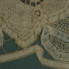 Circa 1700 Lace Embroidered Picture - 4461416