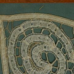 Circa 1700 Lace Embroidered Picture - 4461420