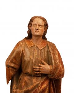 Circa 1700 Large Carved Wood Spanish Colonial Saint Joseph - 1818405