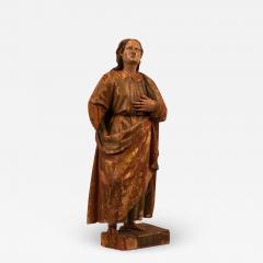 Circa 1700 Large Carved Wood Spanish Colonial Saint Joseph - 1818723