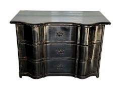 Circa 1730 Ebonized Louis XIV Arbalette Commode from Switzerland - 3981958