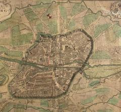 Circa 1732 Map of Nuremberg - 2202775